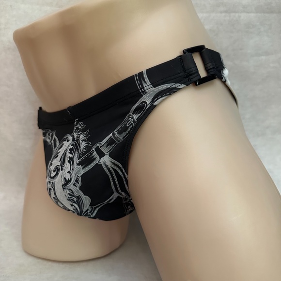 Skin Black Swim Trunks for Men - Picture 2 of 4